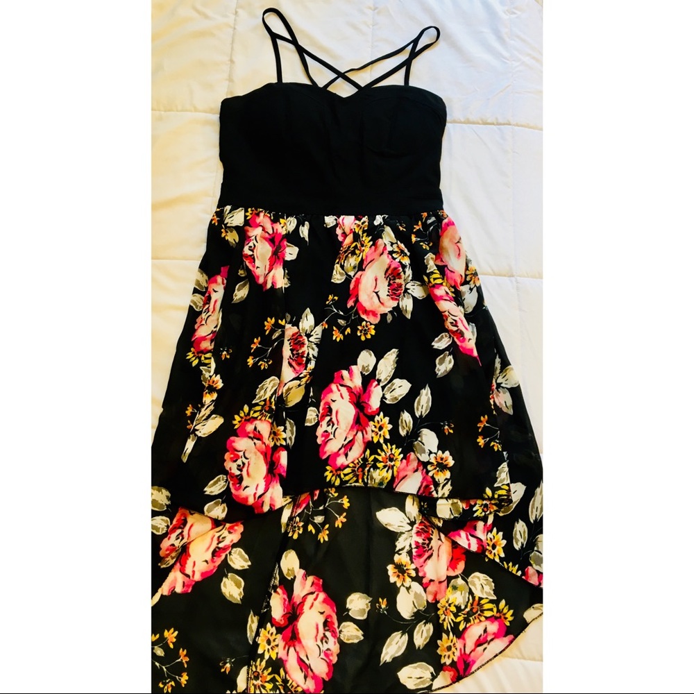 Flower Print Dress - Large From Charlotte Russe